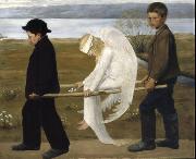 Hugo Simberg The Wounded Angel - Hugo Simberg oil painting artist